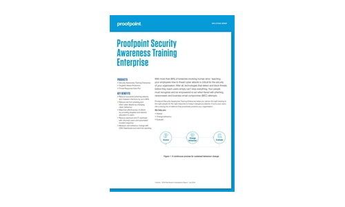 ProofPoint Security Trening